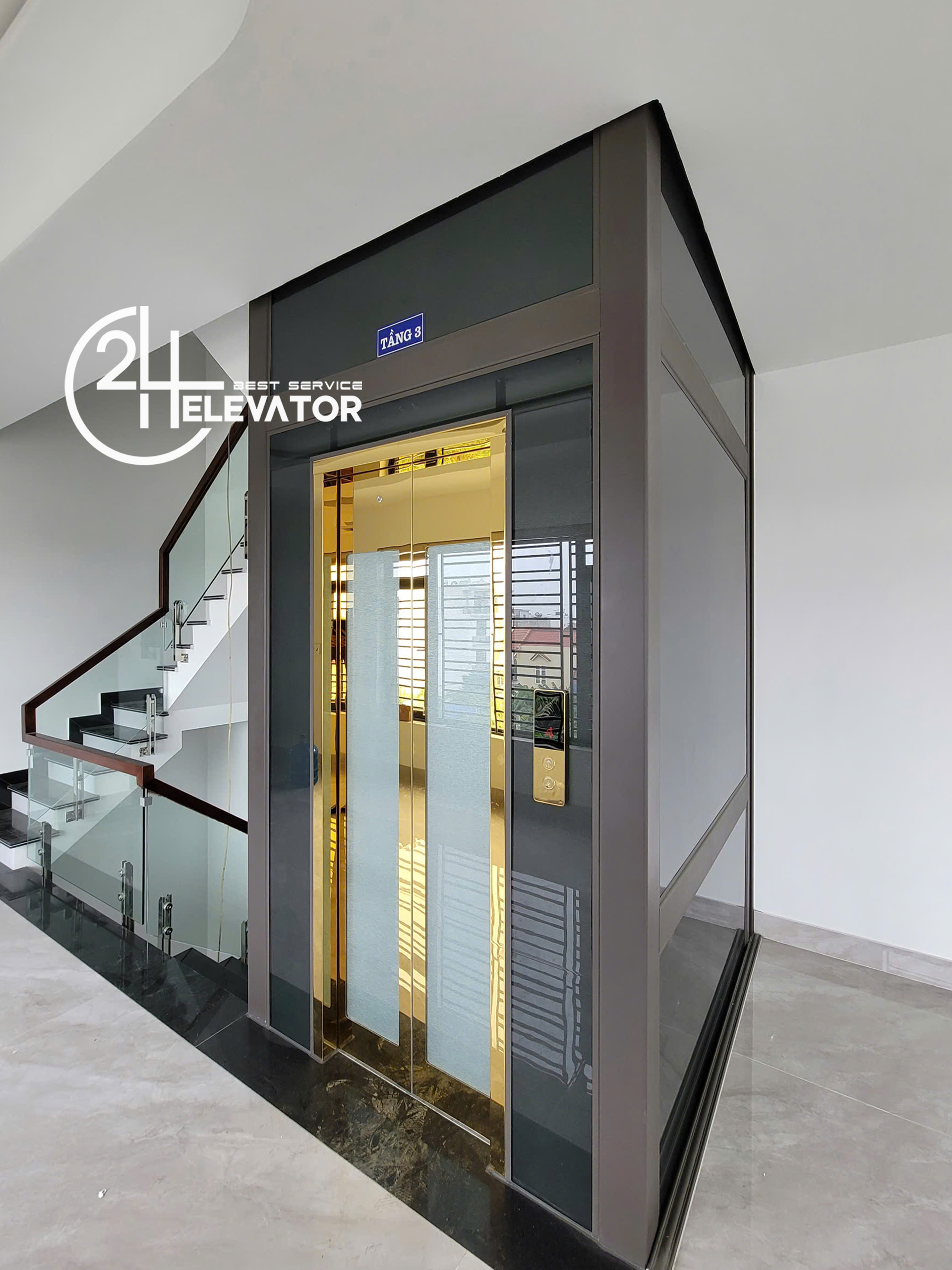 kích thước của thang máy gia đình